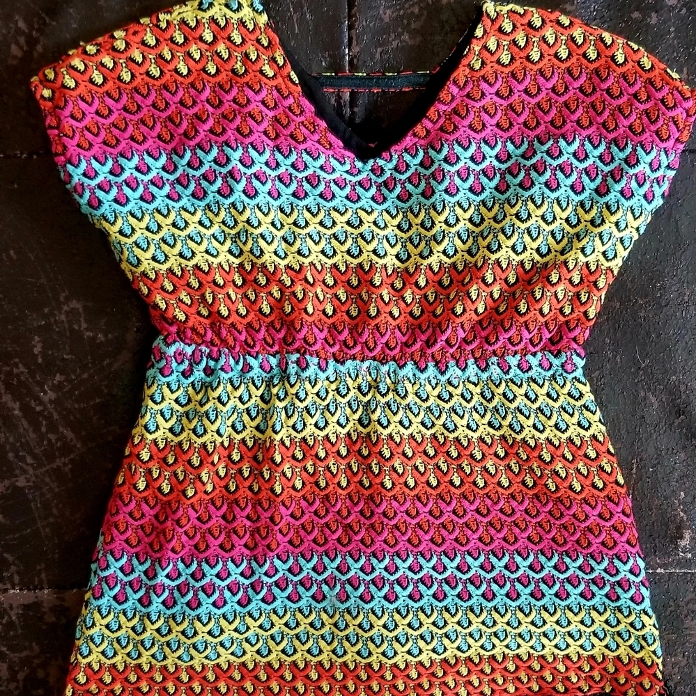 5T girls rainbow dress